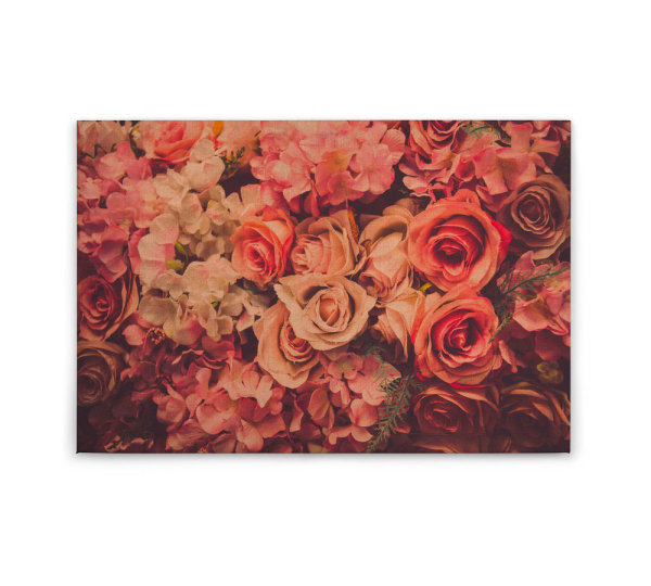 Leinwandbild FlowerWall Blumen 90cm x 60 cm