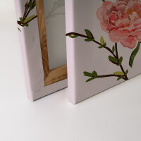 Leinwandbild LittleBirds Blumen 90cm x 60 cm