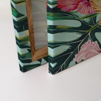 Leinwandbild FlamingoArt1 Blumen 90cm x 60 cm