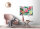 Leinwandbild FlamingoArt1 Blumen 90cm x 60 cm