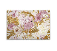 Leinwandbild FlamingoArt2 Blumen 90cm x 60 cm