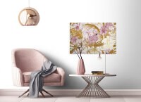 Leinwandbild FlamingoArt2 Blumen 90cm x 60 cm
