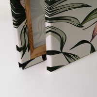 Leinwandbild Toucan1 Blumen 90cm x 60 cm