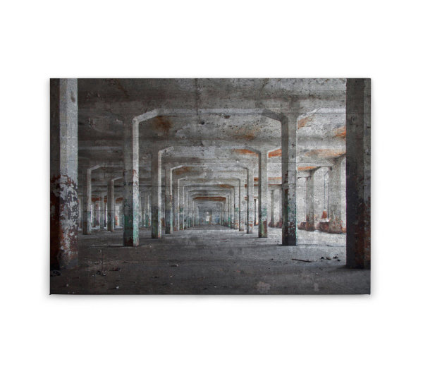 Leinwandbild ConcretePosts 3D 90cm x 60 cm