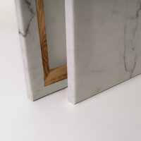 Leinwandbild WhiteMarble2 Marmor 90cm x 60 cm