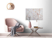 Leinwandbild GreyLightMarble Marmor 90cm x 60 cm