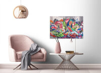Leinwandbild Graffiti Grafitti 90cm x 60 cm