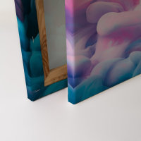 Leinwandbild ColoredSmoke1 Abstrakt 90cm x 60 cm
