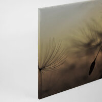 Leinwandbild FlyingDandelion2 Pusteblume 90cm x 60 cm