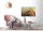 Leinwandbild FlyingDandelion2 Pusteblume 90cm x 60 cm