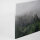 Leinwandbild FoggyFirTrees Wald 90cm x 60 cm