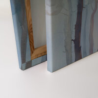 Leinwandbild AquarelleForest Wald 90cm x 60 cm