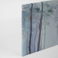Leinwandbild AquarelleForest Wald 90cm x 60 cm