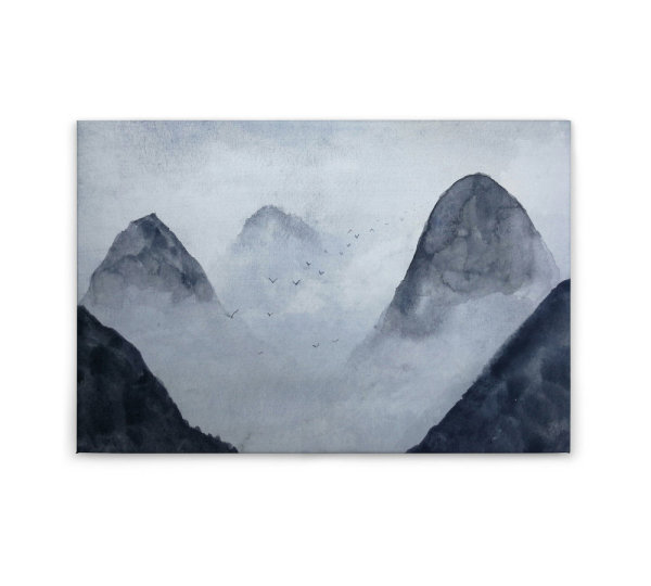 Leinwandbild MistyRocks1 Berge 90cm x 60 cm