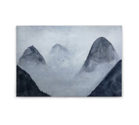 Leinwandbild MistyRocks1 Berge 90cm x 60 cm