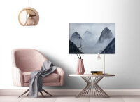 Leinwandbild MistyRocks1 Berge 90cm x 60 cm