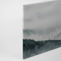 Leinwandbild GloomyLandscape1 Wald 90cm x 60 cm