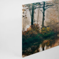 Leinwandbild ParkBridge1 Wald 90cm x 60 cm