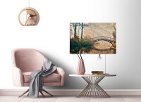 Leinwandbild ParkBridge1 Wald 90cm x 60 cm