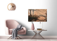 Leinwandbild ParkBridge2 Wald 90cm x 60 cm