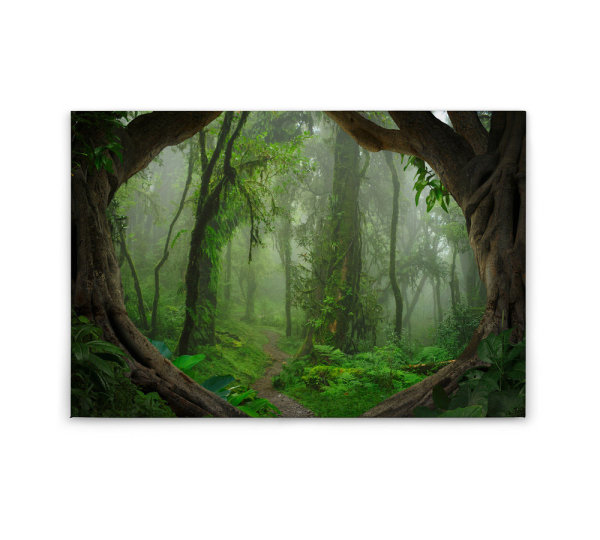 Leinwandbild TropicalForest Dschungel 90cm x 60 cm