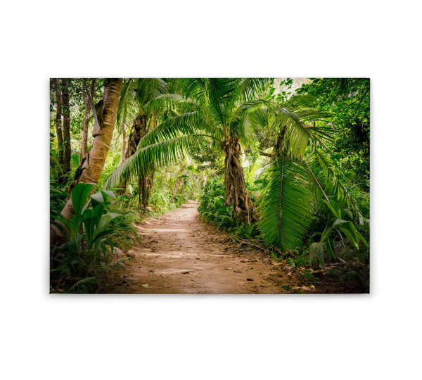 Leinwandbild PalmWalk Dschungel 90cm x 60 cm