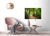 Leinwandbild PalmWalk Dschungel 90cm x 60 cm