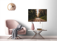 Leinwandbild RoadTrip Wald 90cm x 60 cm