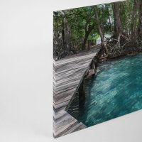 Leinwandbild DschunglePath Wald 90cm x 60 cm
