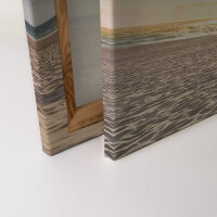 Leinwandbild BeachChair Strand Meer 90cm x 60 cm