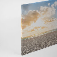 Leinwandbild BeachChair Strand Meer 90cm x 60 cm