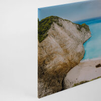 Leinwandbild GreekBay Strand Meer 90cm x 60 cm