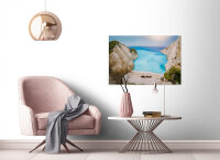 Leinwandbild GreekBay Strand Meer 90cm x 60 cm
