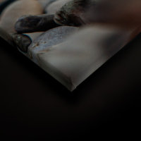 Leinwandbild StoneBeach1 Strand Meer 90cm x 60 cm