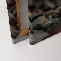 Leinwandbild StoneBeach1 Strand Meer 90cm x 60 cm