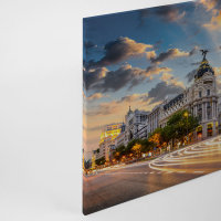Leinwandbild GranVia Madrid 90cm x 60 cm
