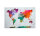 Leinwandbild GlobalMap Weltkarte 90cm x 60 cm