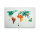 Leinwandbild ColourfulWorld3 Weltkarte 90cm x 60 cm