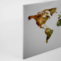 Leinwandbild WorldGraphic1 Weltkarte 90cm x 60 cm
