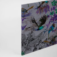 Leinwandbild funkybirds2 Vögel 90cm x 60 cm