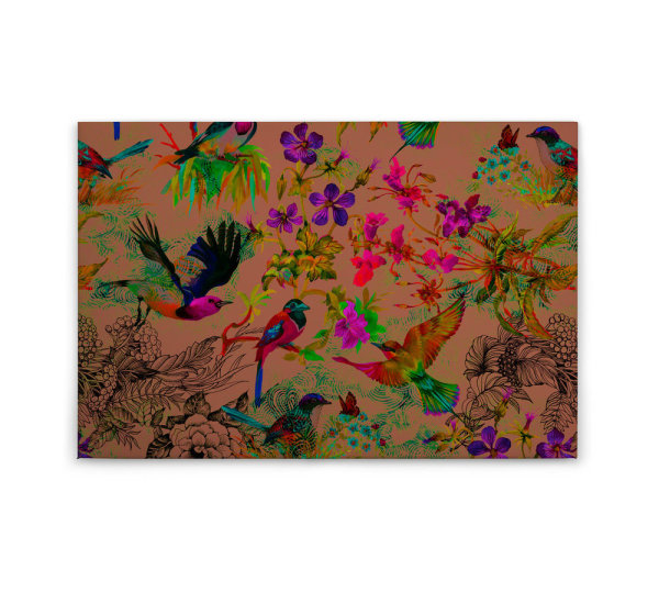 Leinwandbild funkybirds3 Vögel 90cm x 60 cm