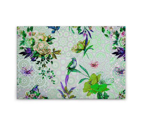Leinwandbild mosaicgarden1 Vögel 90cm x 60 cm