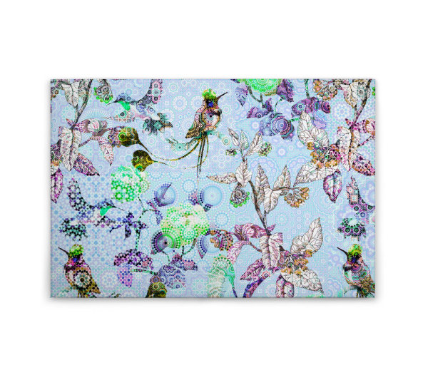 Leinwandbild exoticmosaic2 Vögel 90cm x 60 cm