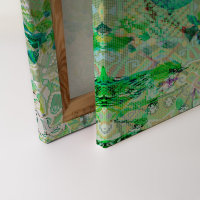 Leinwandbild mosaicbirds1 Vögel 90cm x 60 cm