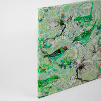 Leinwandbild mosaicbirds1 Vögel 90cm x 60 cm
