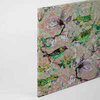 Leinwandbild mosaicbirds2 Vögel 90cm x 60 cm