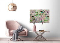 Leinwandbild mosaicbirds2 Vögel 90cm x 60 cm