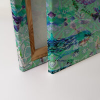 Leinwandbild mosaicbirds3 Vögel 90cm x 60 cm