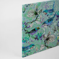 Leinwandbild mosaicbirds3 Vögel 90cm x 60 cm