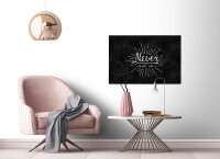 Leinwandbild blackboard3 Schwarz Weiß 90cm x 60 cm